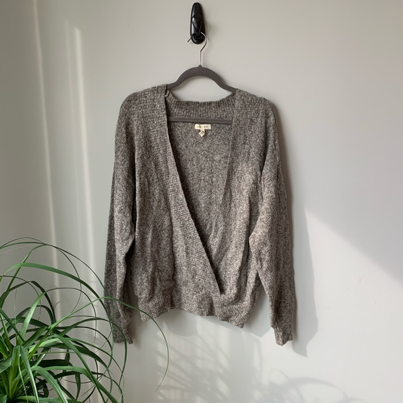 Urban Outfitters Surplice Sweater Knit Marled - Picture 4 of 7